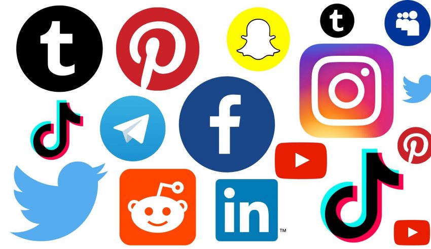 thumbnail icons of the different social media platforms
